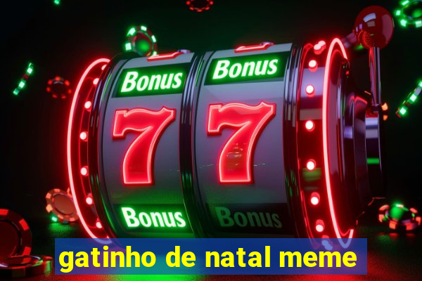 gatinho de natal meme