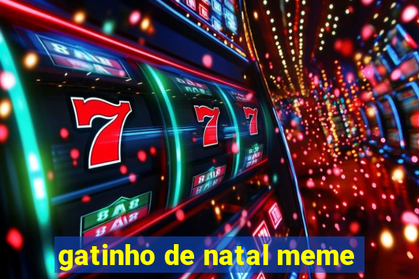 gatinho de natal meme