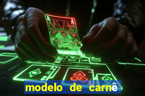 modelo de carnê de pagamento word