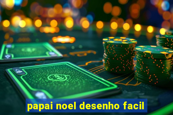 papai noel desenho facil