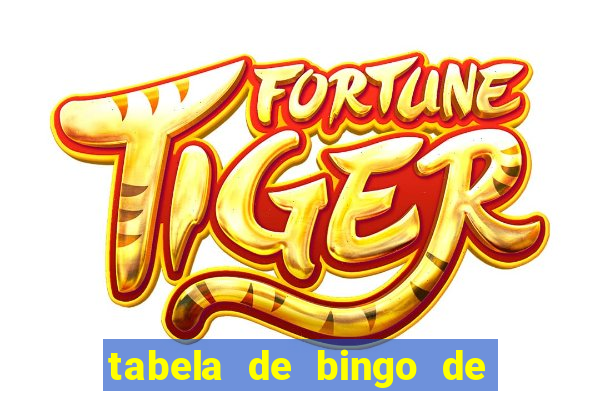 tabela de bingo de 1 a 100