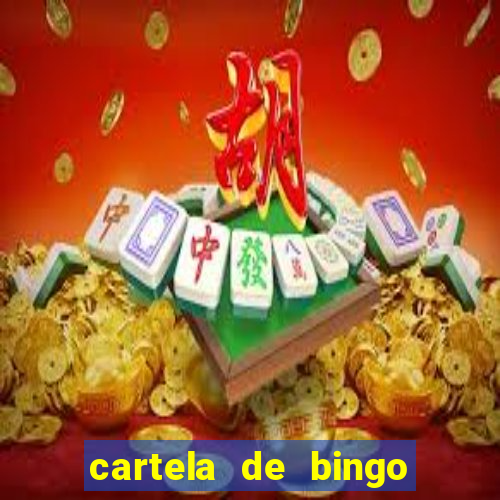 cartela de bingo cha de bebe