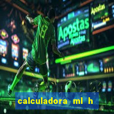 calculadora ml h para mcg kg min