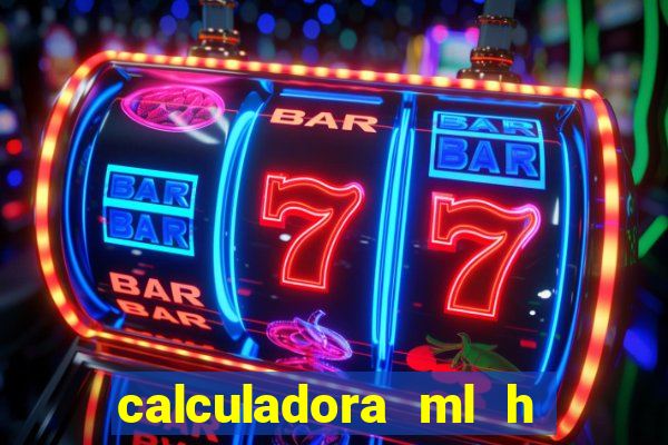 calculadora ml h para mcg kg min