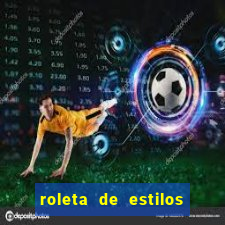 roleta de estilos de roupas