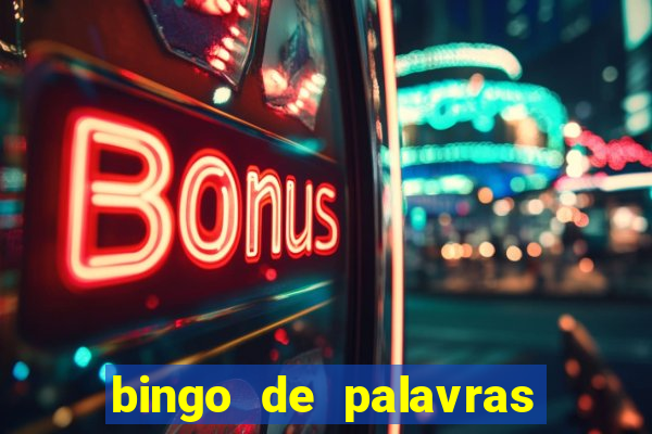 bingo de palavras cha de bebe