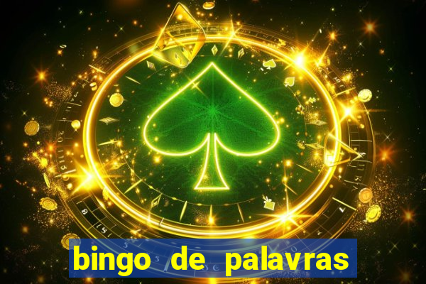 bingo de palavras cha de bebe