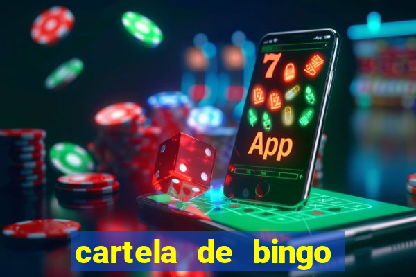 cartela de bingo pra imprimir