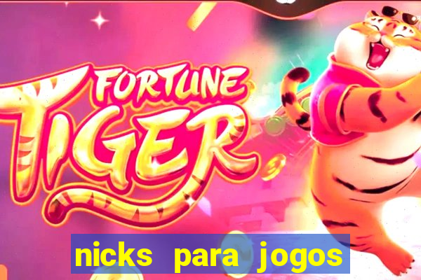 nicks para jogos de tiro