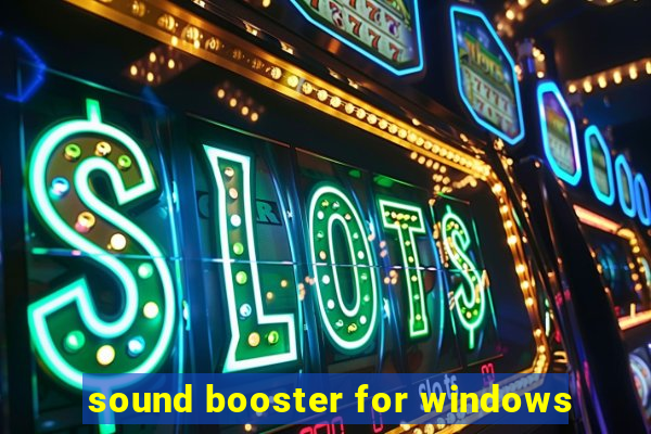 sound booster for windows