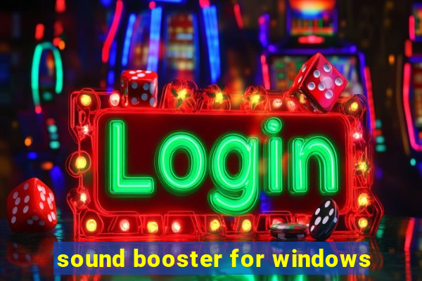 sound booster for windows