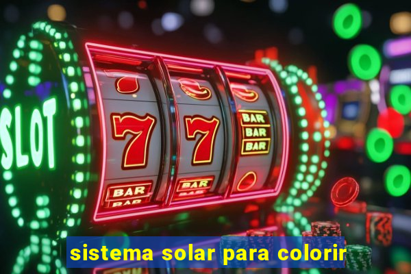 sistema solar para colorir