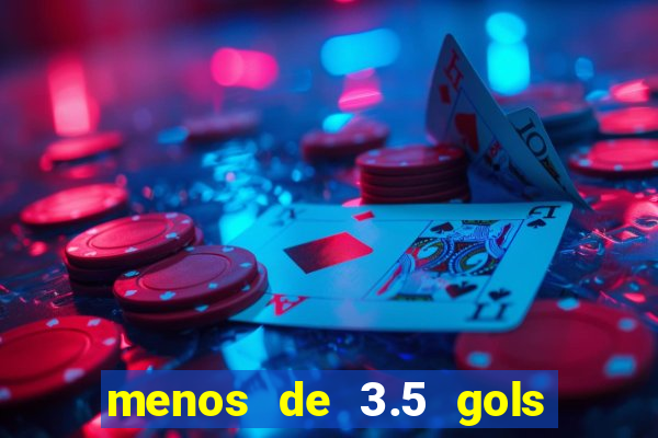 menos de 3.5 gols o que significa betano