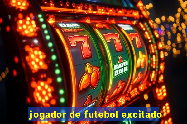 jogador de futebol excitado