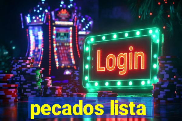 pecados lista