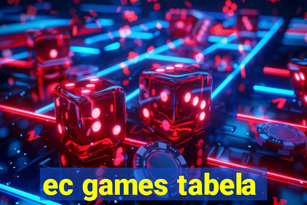 ec games tabela