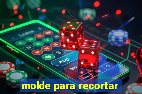 molde para recortar