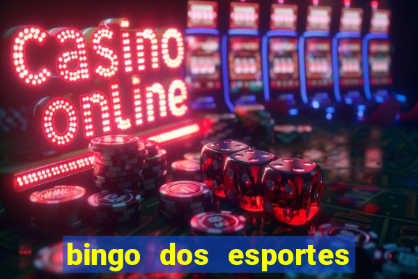 bingo dos esportes para imprimir