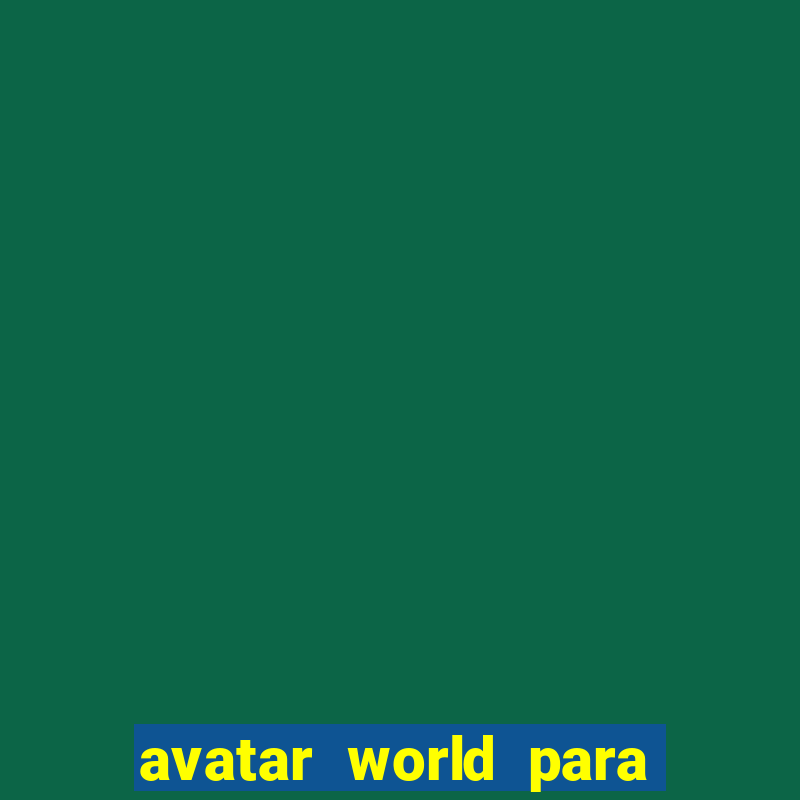 avatar world para colorir e imprimir