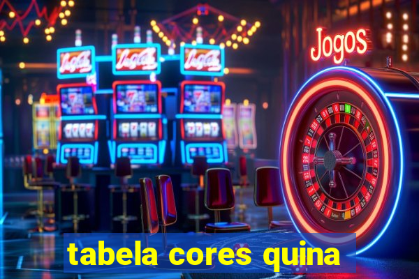 tabela cores quina