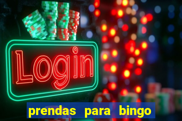 prendas para bingo de natal