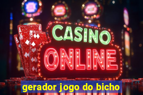 gerador jogo do bicho