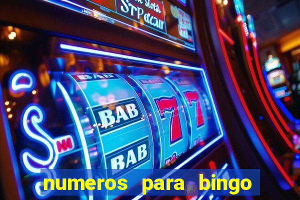 numeros para bingo de 1 a 90