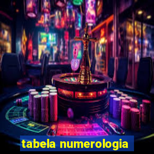 tabela numerologia