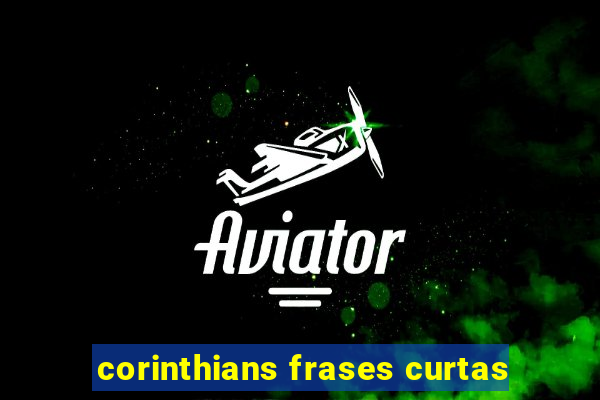 corinthians frases curtas