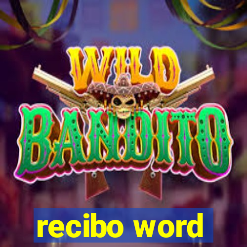 recibo word