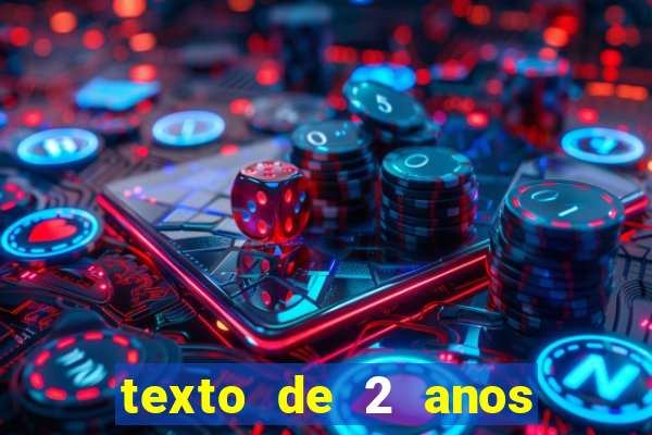 texto de 2 anos de namoro