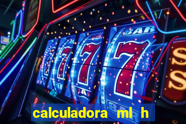 calculadora ml h para mcg kg min