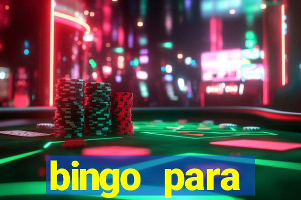 bingo para despedida de solteira para imprimir