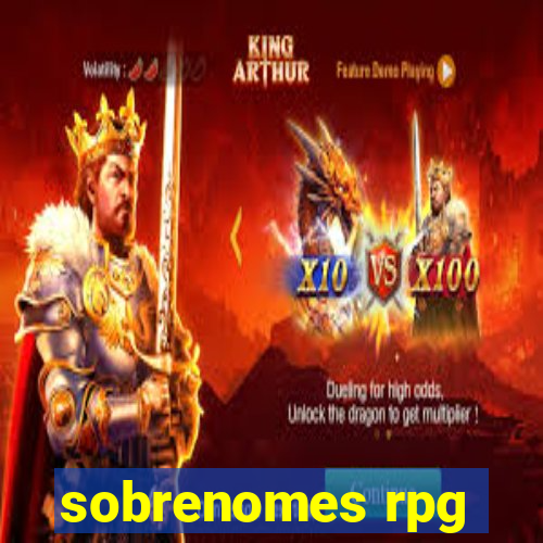 sobrenomes rpg