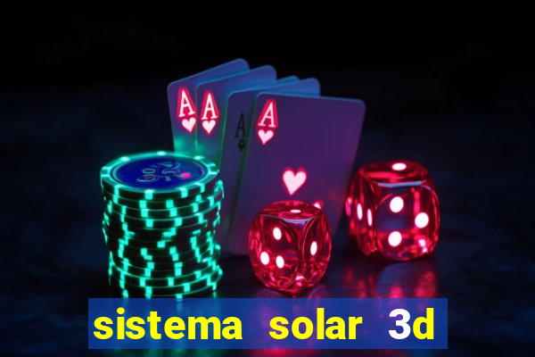 sistema solar 3d em movimento